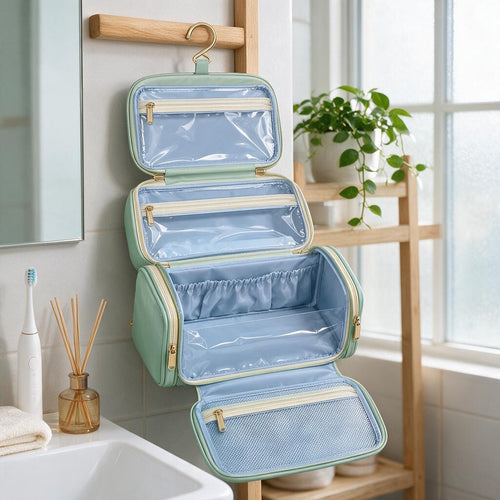 Mint Hanging Travel Toiletry Organizer — travel lifestyle