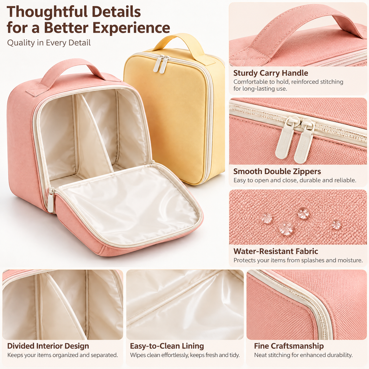 Pastel Travel Shoe Bags, 2-Pack — feature details