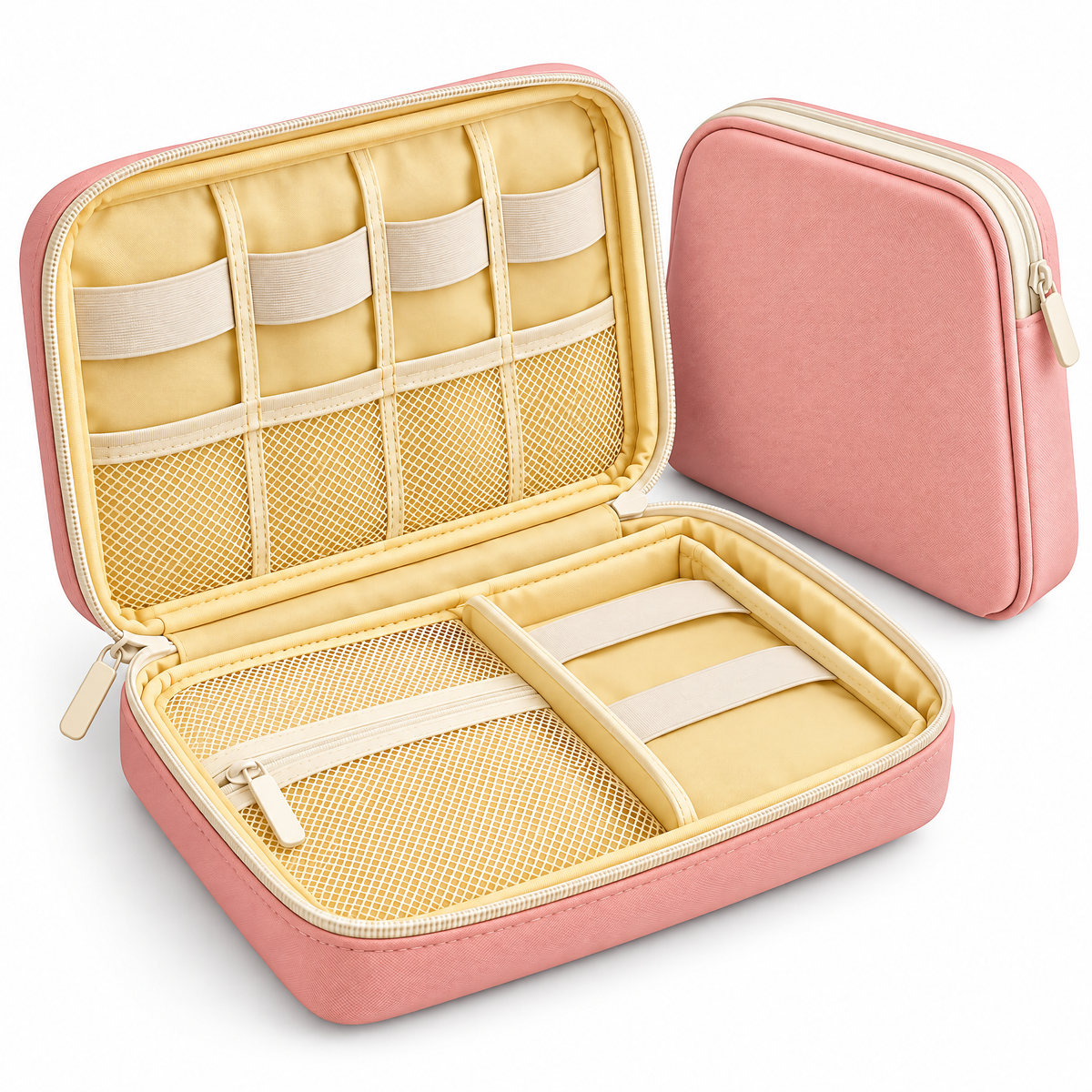 Travel Tech Organizer & Matching Pouch — close-up