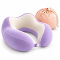 Contoured Travel Neck Pillow with Carry Pouch — feature details