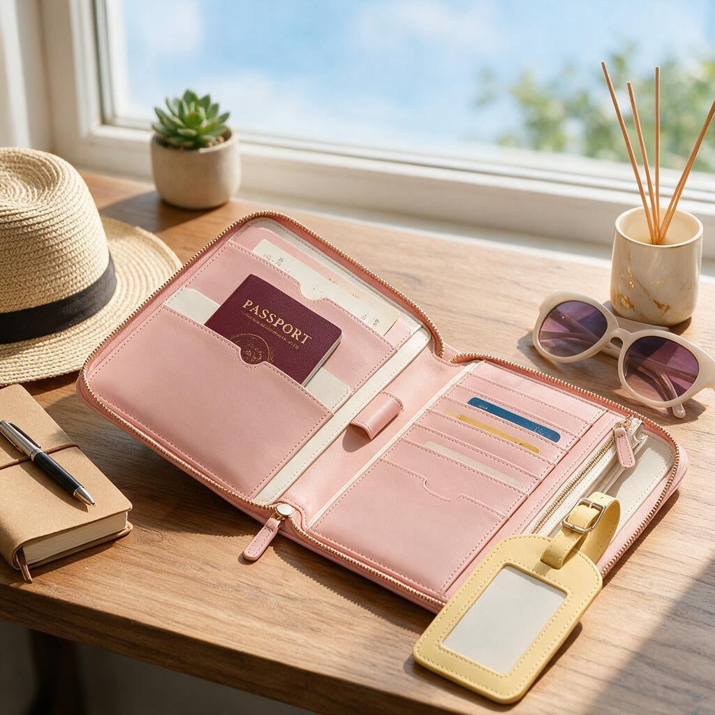Travel Document Wallet & Luggage Tag — travel lifestyle
