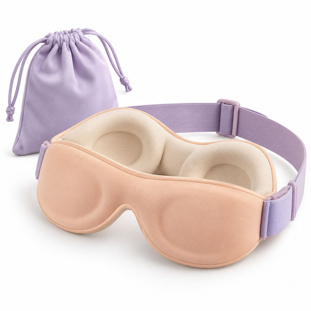 Contoured Sleep Mask with Carry Pouch — product view