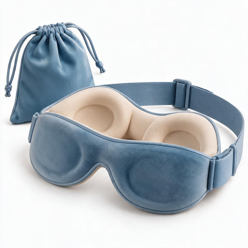 Contoured Sleep Mask with Carry Pouch — color styling